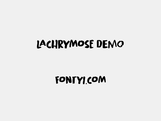 Lachrymose DEMO