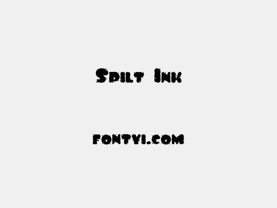 Spilt Ink