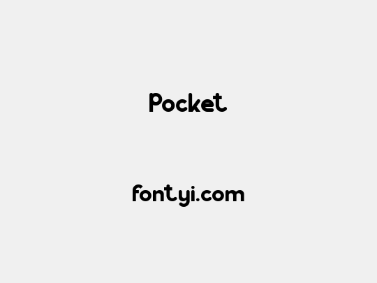 Pocket - 字易网