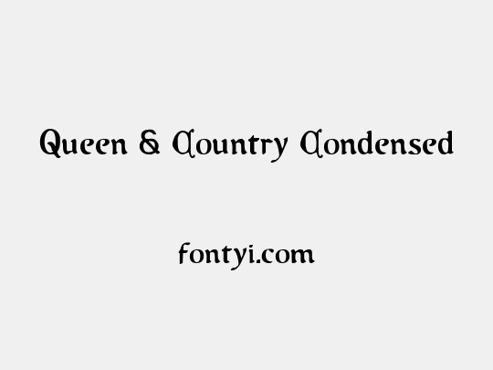 Queen & Country Condensed