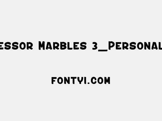 Professor Marbles 3_PersonalUseOnly