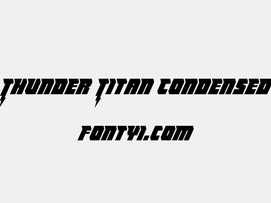 Thunder Titan Condensed