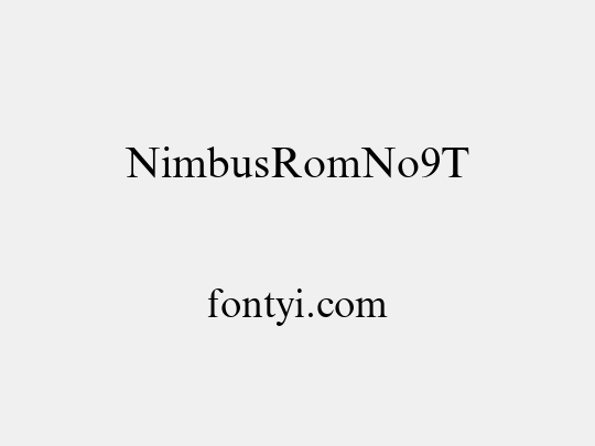 NimbusRomNo9T