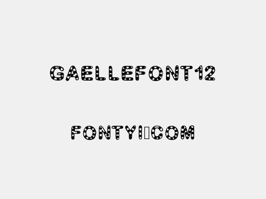 GaelleFont12