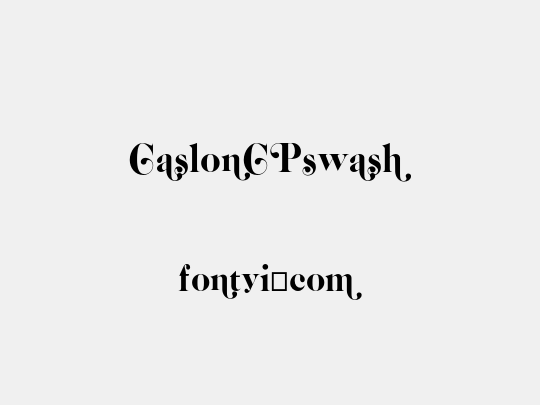 CaslonCPswash