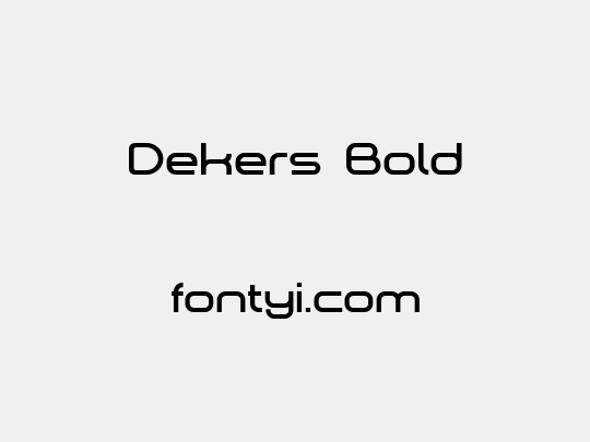Dekers_Bold