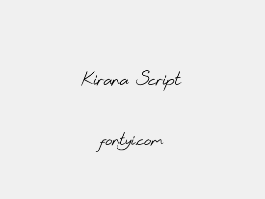 Kirana Script