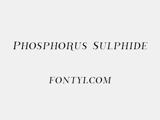 Phosphorus Sulphide