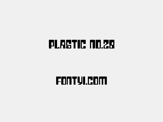 Plastic No.28