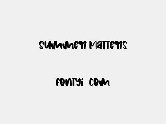 Summer Matters