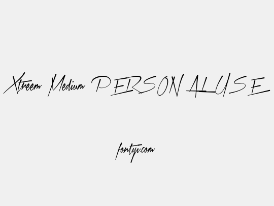 Xtreem Medium PERSONAL USE