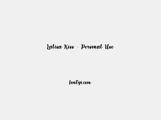 Lalisa Kiss - Personal Use