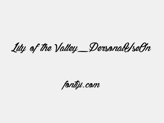 Lily of the Valley_PersonalUseOnly