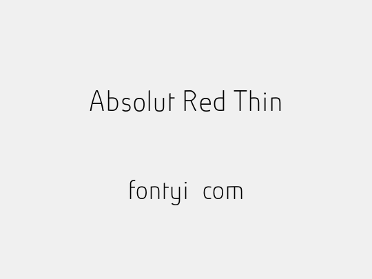 Absolut Red Thin