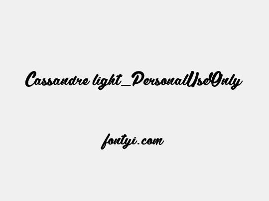 Cassandre light_PersonalUseOnly
