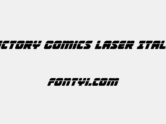Victory Comics Laser Italic