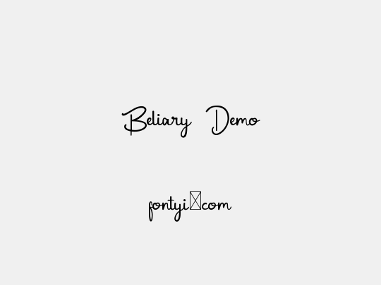 Beliary Demo