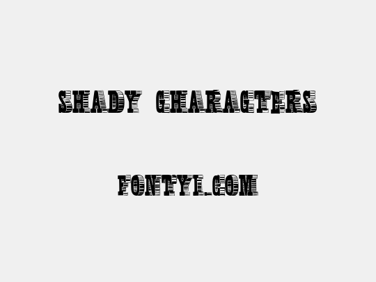 Shady Characters