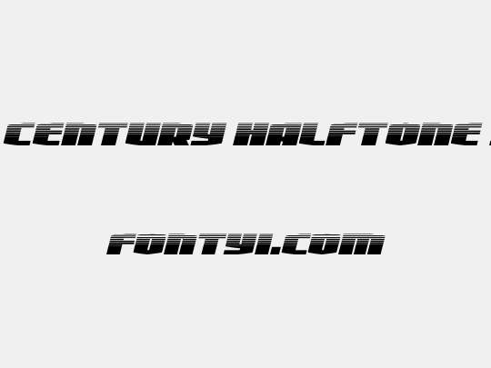 Alpha Century Halftone Italic