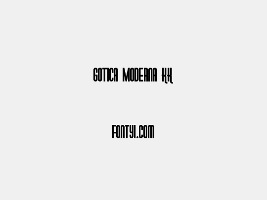 Gotica Moderna KK