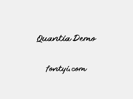 Quantia Demo