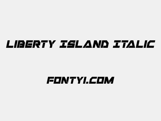 Liberty Island Italic