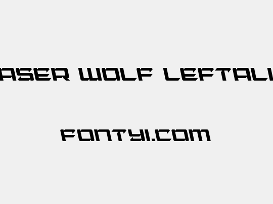 Laser Wolf Leftalic