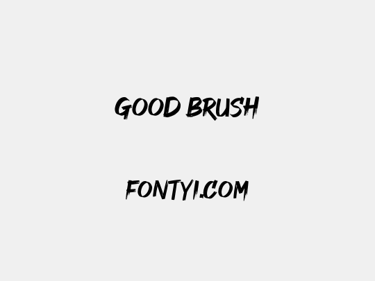GOOD BRUSH