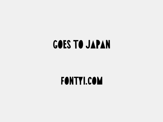 Goes To Japan