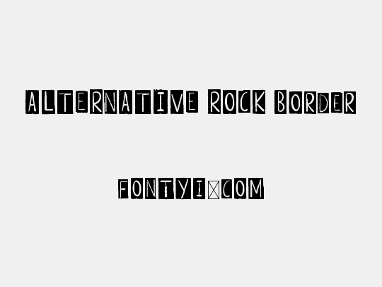 ALTERNATIVE ROCK Border