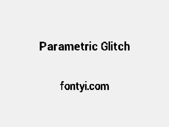 Parametric Glitch