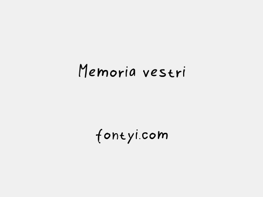 Memoria vestri