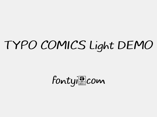 TYPO COMICS Light DEMO