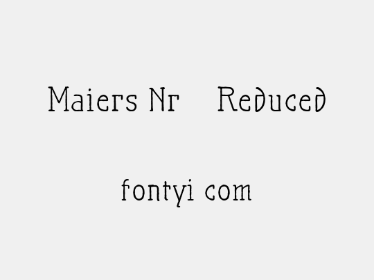 Maiers Nr.21 Reduced