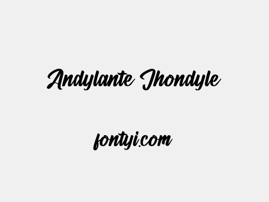 Andylante Jhondyle