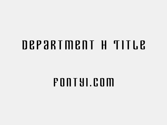 Department H Title