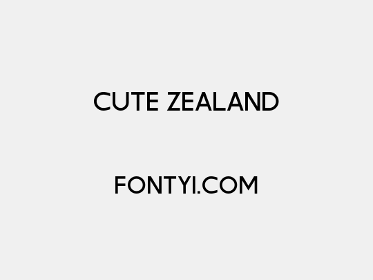 Cute Zealand