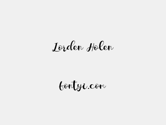 Lorden Holen