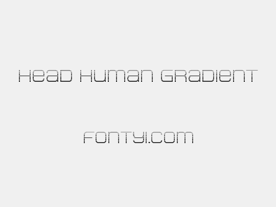 Head Human Gradient