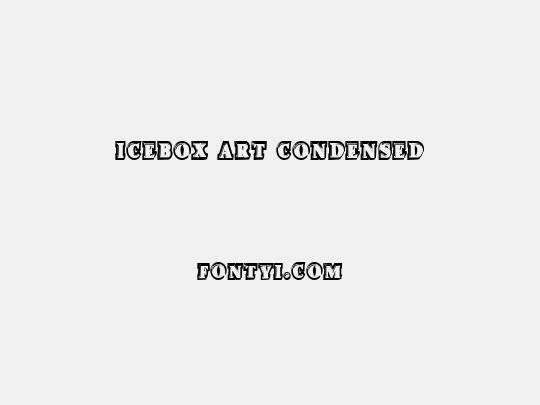 Icebox Art Condensed