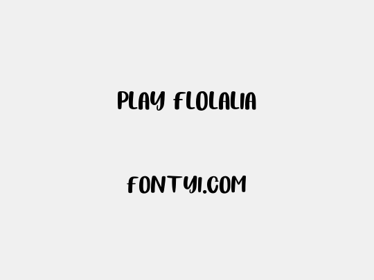 PLAY FLOLALIA