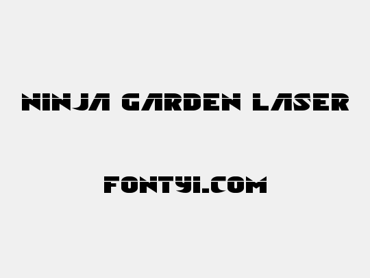 Ninja Garden Laser