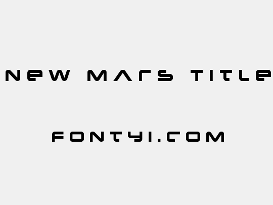 New Mars Title
