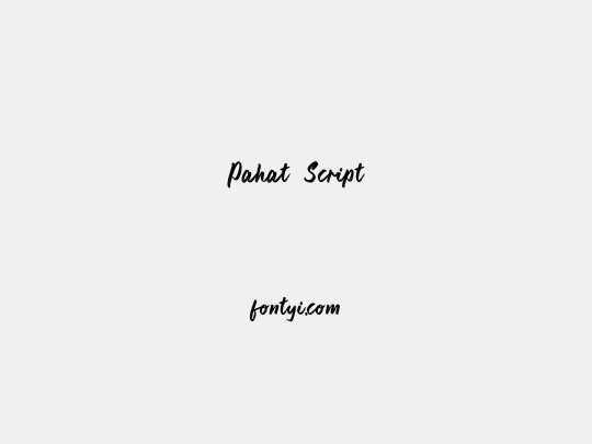 Pahat Script