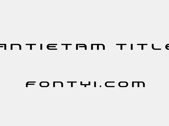 Antietam Title