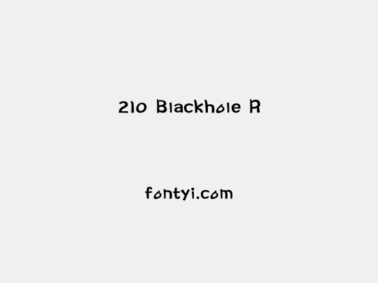 210 Blackhole R