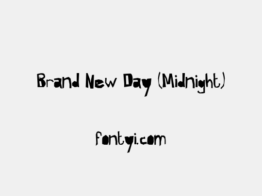 Brand New Day (Midnight)