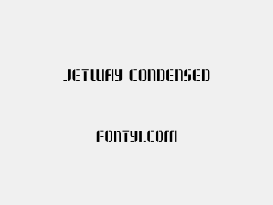 Jetway Condensed
