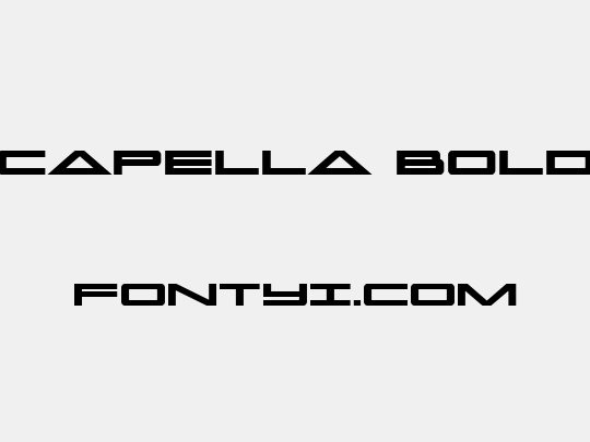 Capella Bold