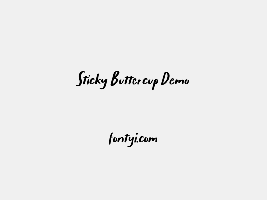 Sticky Buttercup Demo